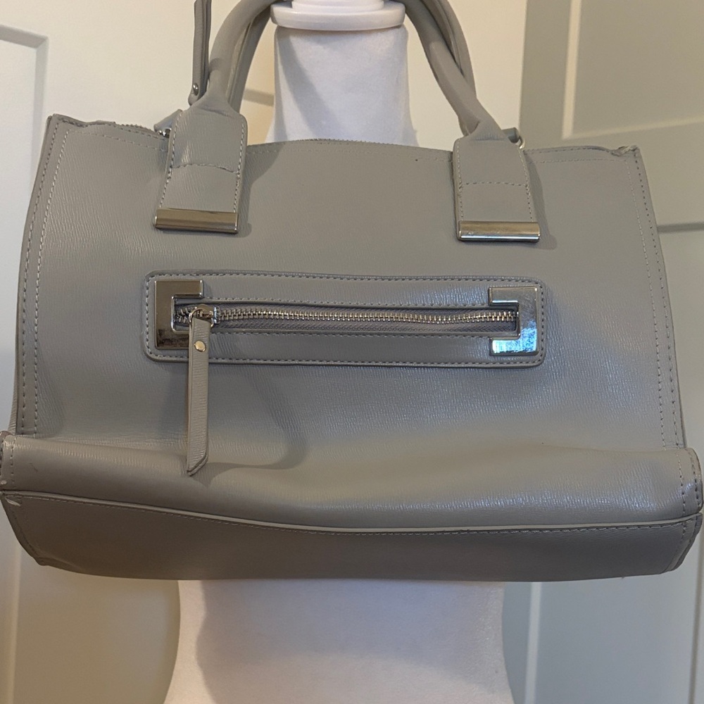 Miztique Womens Elegant Gray Handbag Classy Satchel